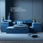 Narożnik z funkcją spania w odcieniu niebieskim – funkcjonalność i styl w jednym
