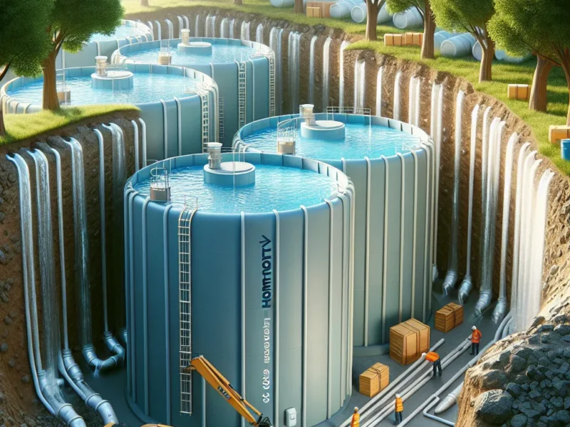 Podziemne zbiorniki HYDROMIL 9000L – nowoczesne rozwiązanie dla oszczędnej wody deszczowej