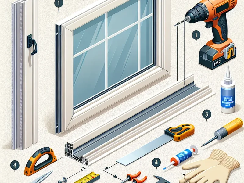 Montaż parapetu PCV krok po kroku